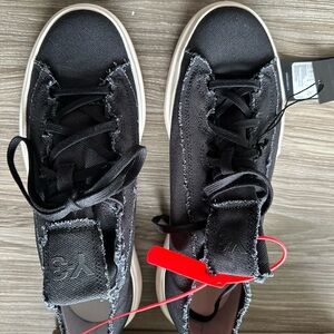 Y3 Black Canvas Sneakers